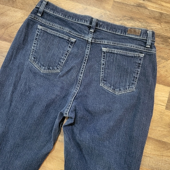 Riders by Lee Women's Relaxed Fit Straight Leg Heavyweight Blue Jeans Size 14 M - Picture 10 of 10